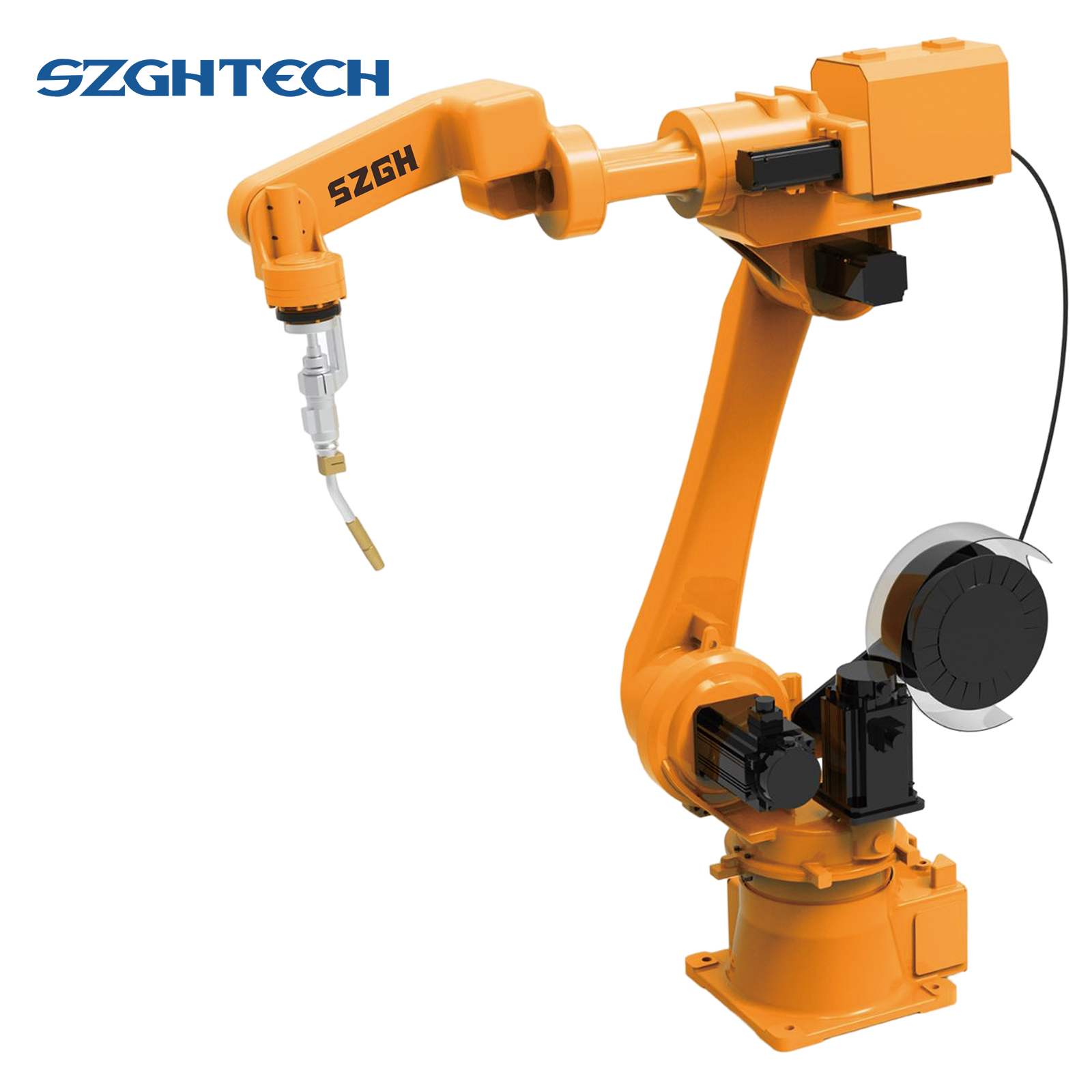Engineer Helping SZGH-H2100-B-6 6-axis Welding Robotic Arm for Carbon Steel Pipeline CE Certified Factory Direct Sale