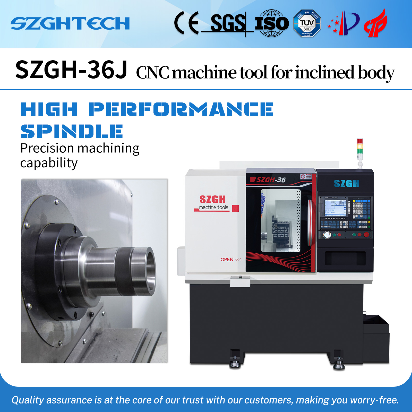 SZGH lathe, milling machine and robot technical services are fully upgraded